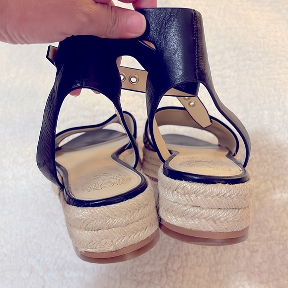 Vince Camuto Espadrilles Animal Print Open-toe Platform Sandals Size 9.5 - Picture 4 of 7